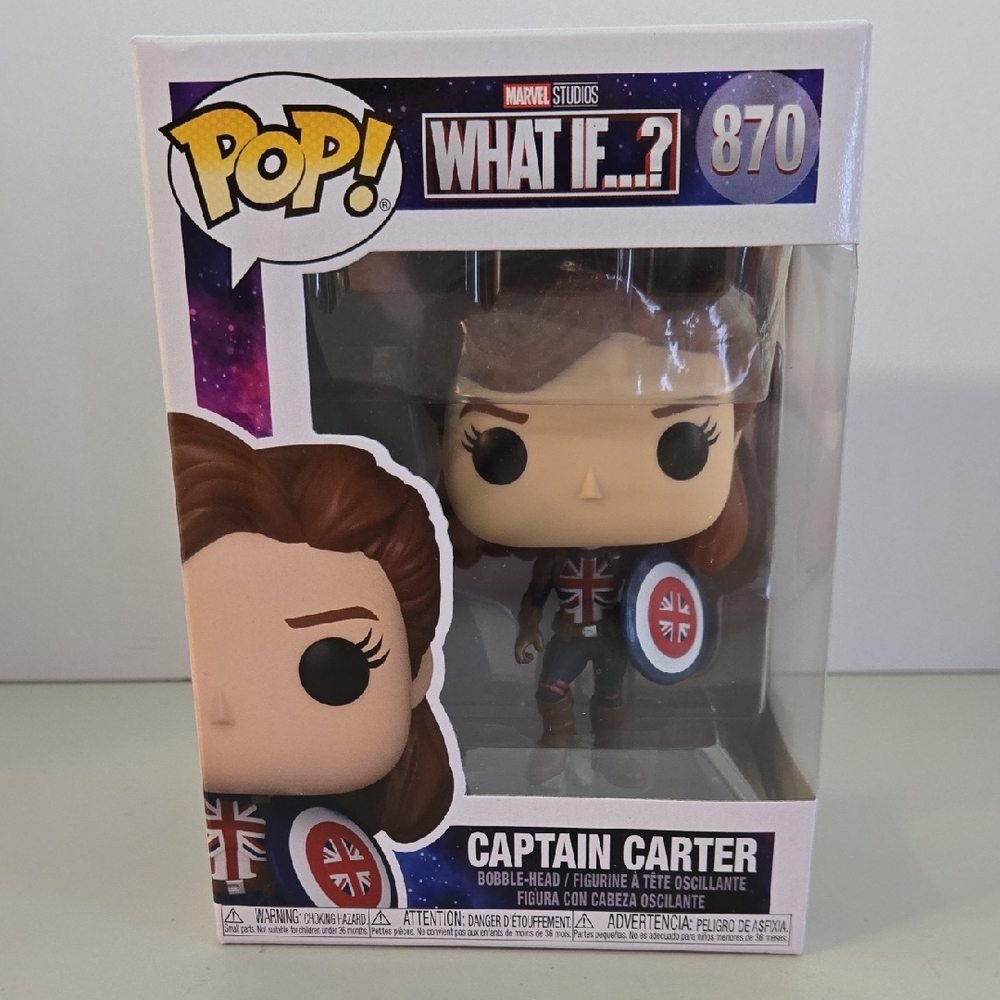 NIB Marvel What If? Captain Carter Funko Pop Figure 870